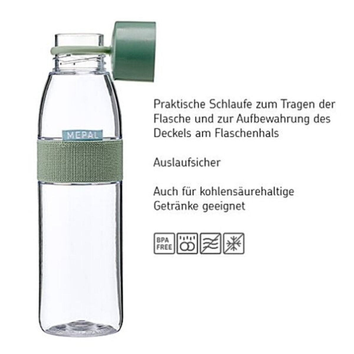 Mepal Trinkflasche Ellipse 500 ml - Nordic blue