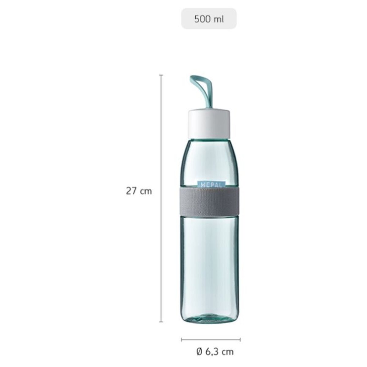 Mepal Trinkflasche Ellipse 500 ml - Nordic blue