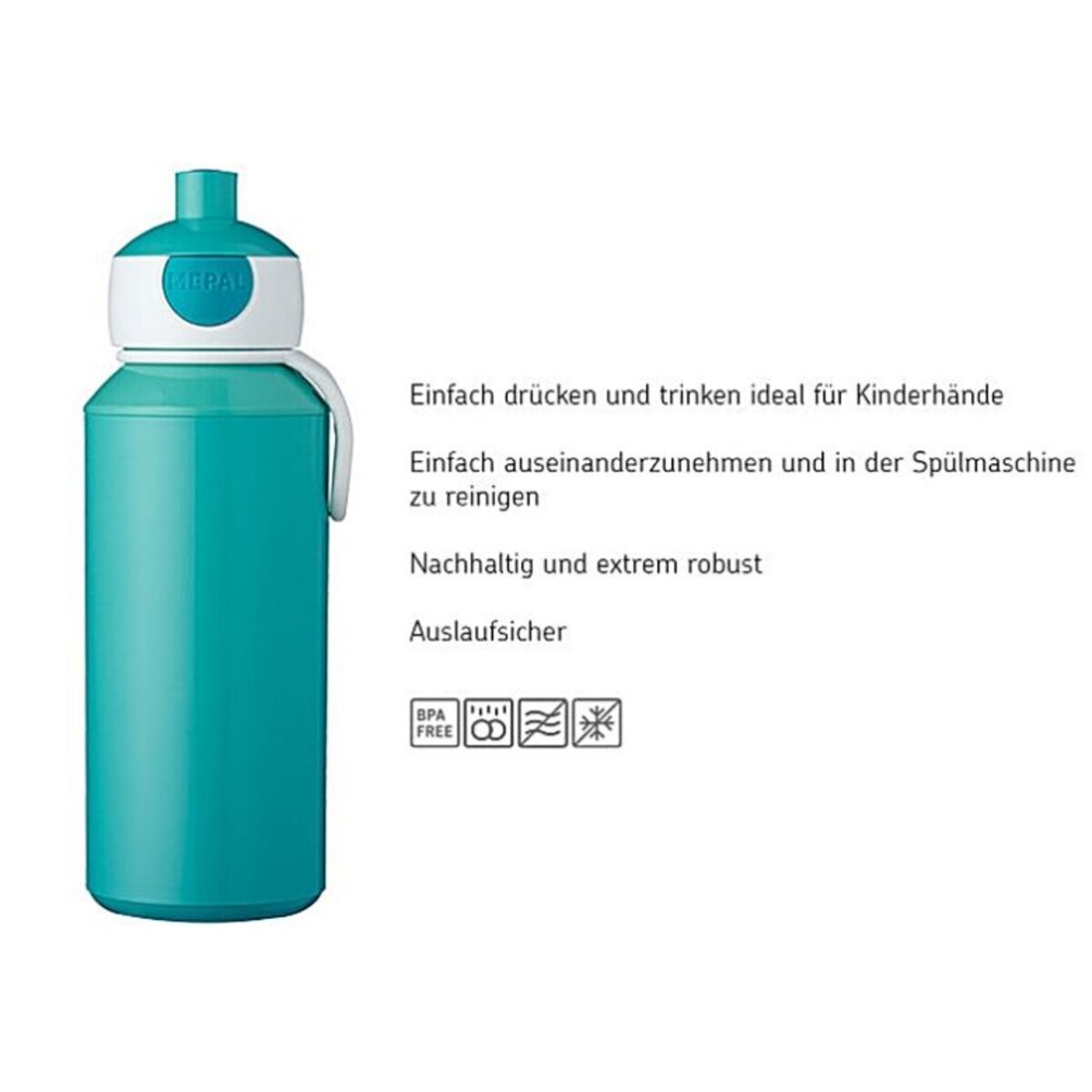 Mepal Trinkflasche Pop-up Campus 400 ml - Dino