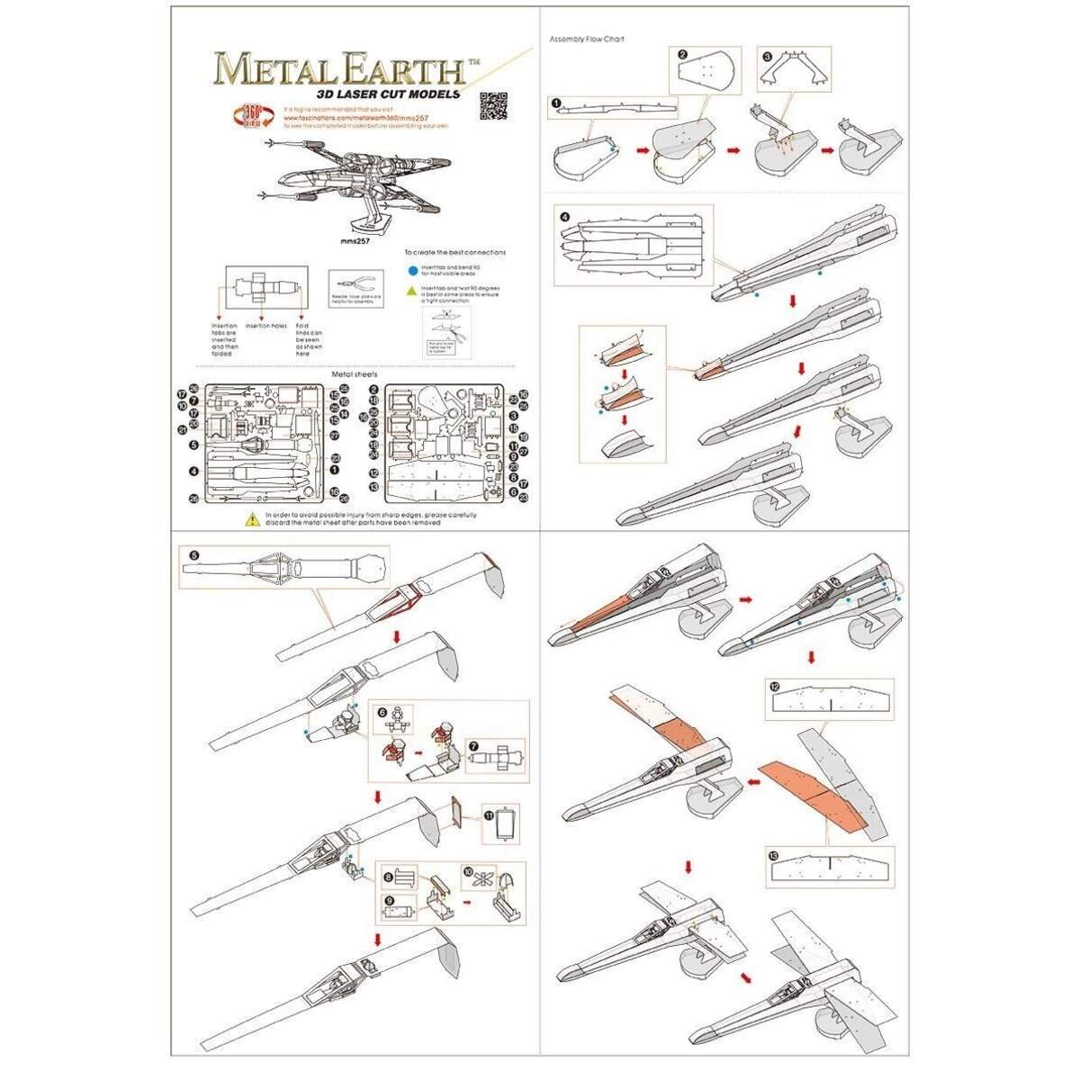 Metal Earth: STAR WARS X-Wing Fighter