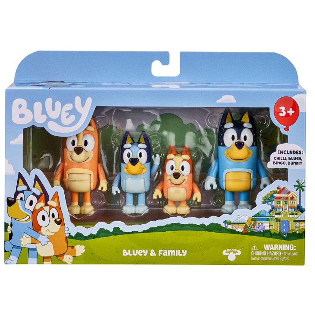 Moose Toys Bluey Familie 4er Pack