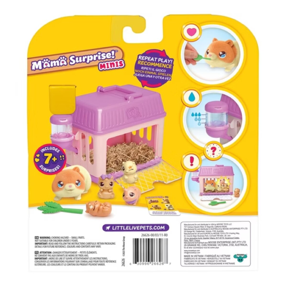 Moose Toys Little Live Pets Mama Suprise Mini Spielset Hamster