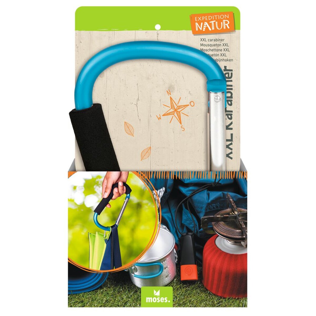 moses. Expedition Natur XXL Karabiner, sortiert