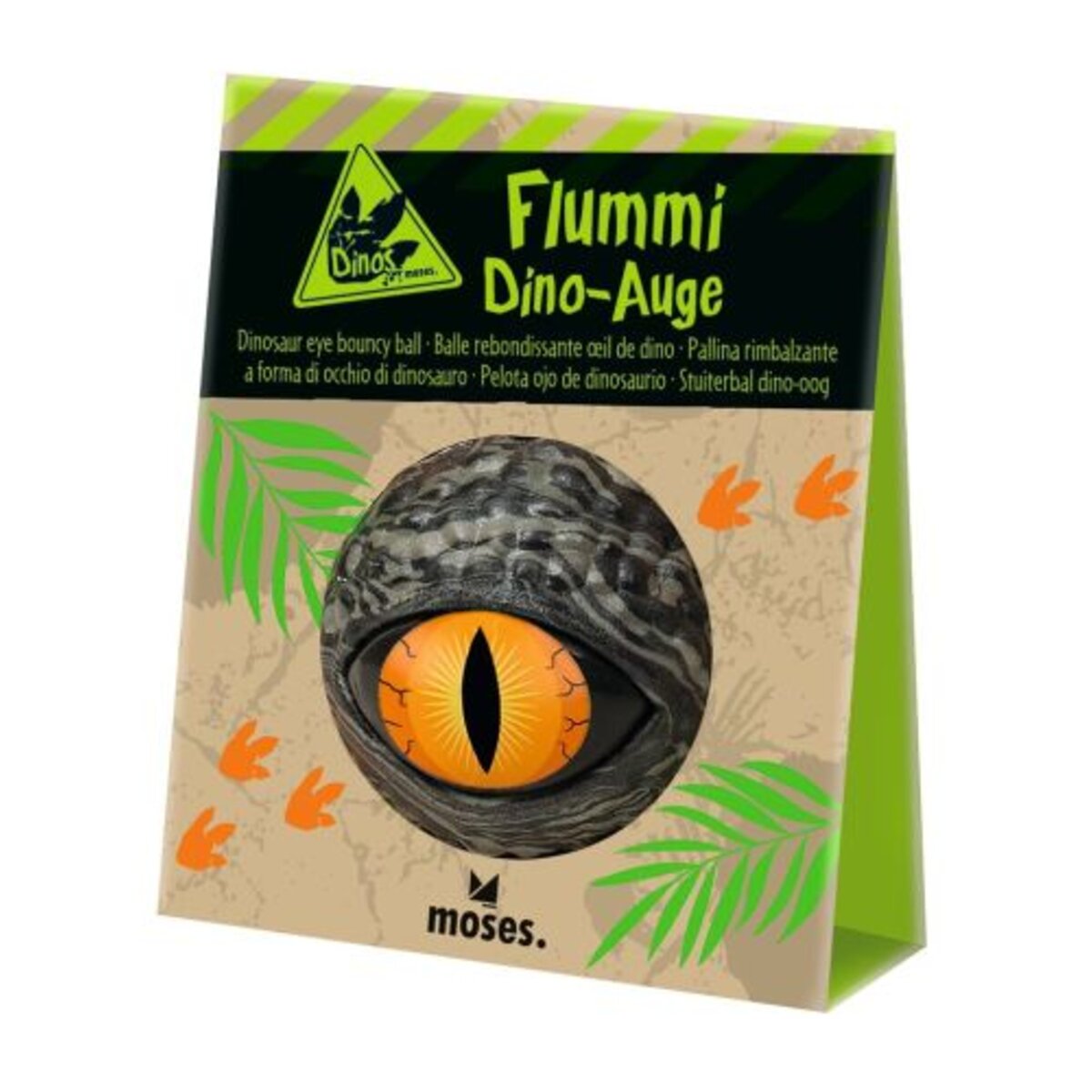 moses. Flummi Dino-Auge, 1 Stück, 2-fach sortiert