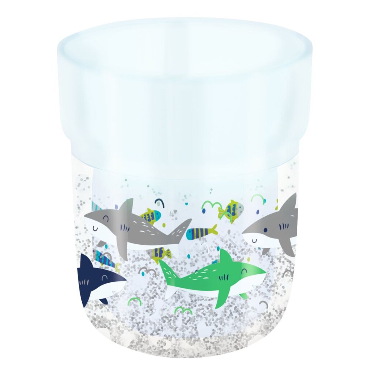 moses. Trinkbecher Glitzerzauber, 1 Stück; 3-fach sortiert