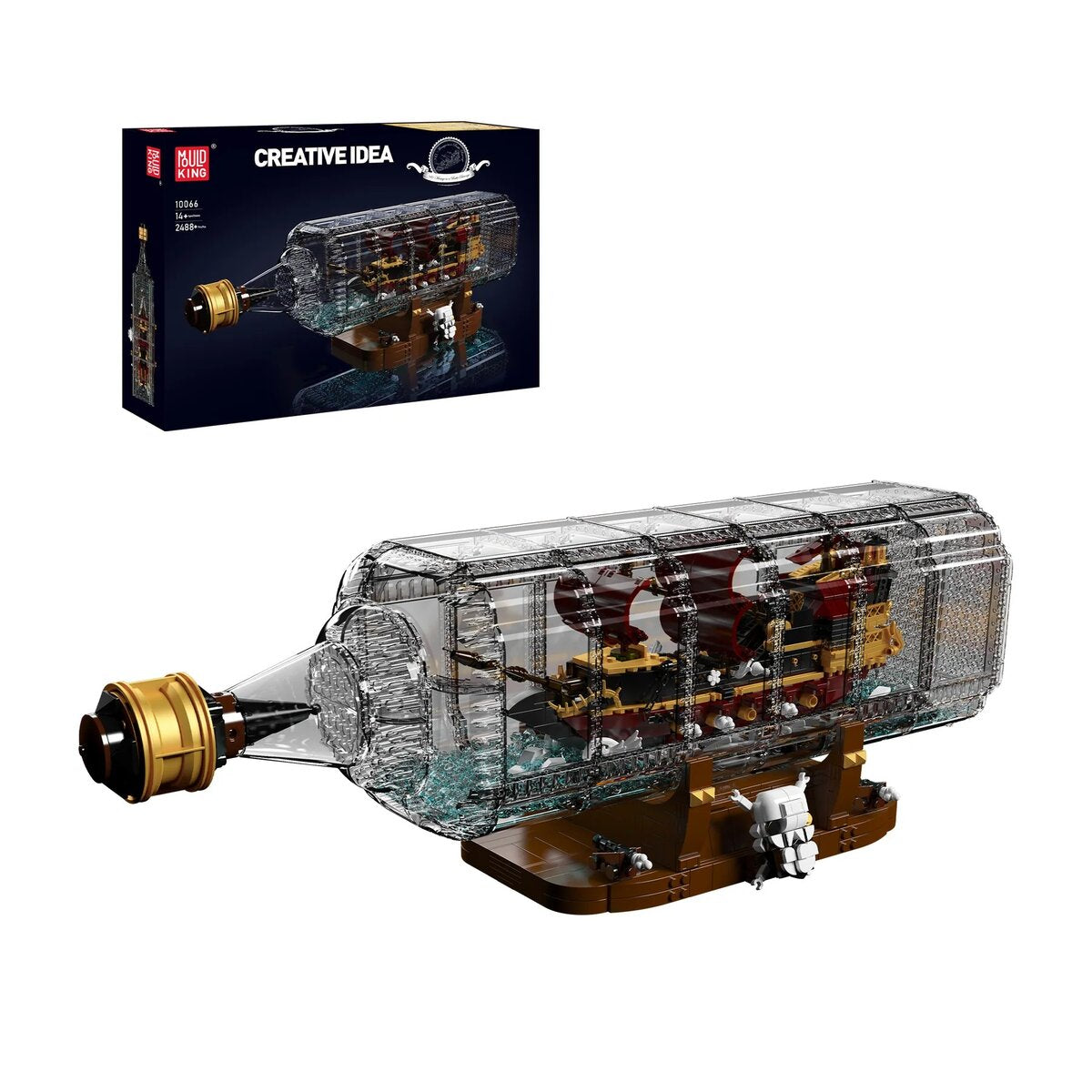 Mould King 10066 – Queen Revenger Ship-in-a-Bottle Modellbausatz