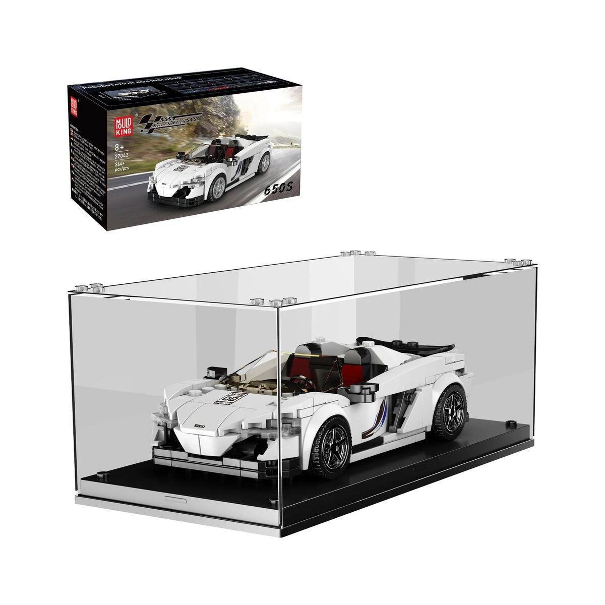 Mould King 27043 – 650S Spider Super Automodellbausatz + Showcase