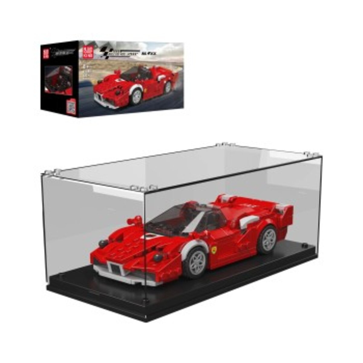 Mould King 27080 – FXX Supercar Modellbaukasten + Showcase