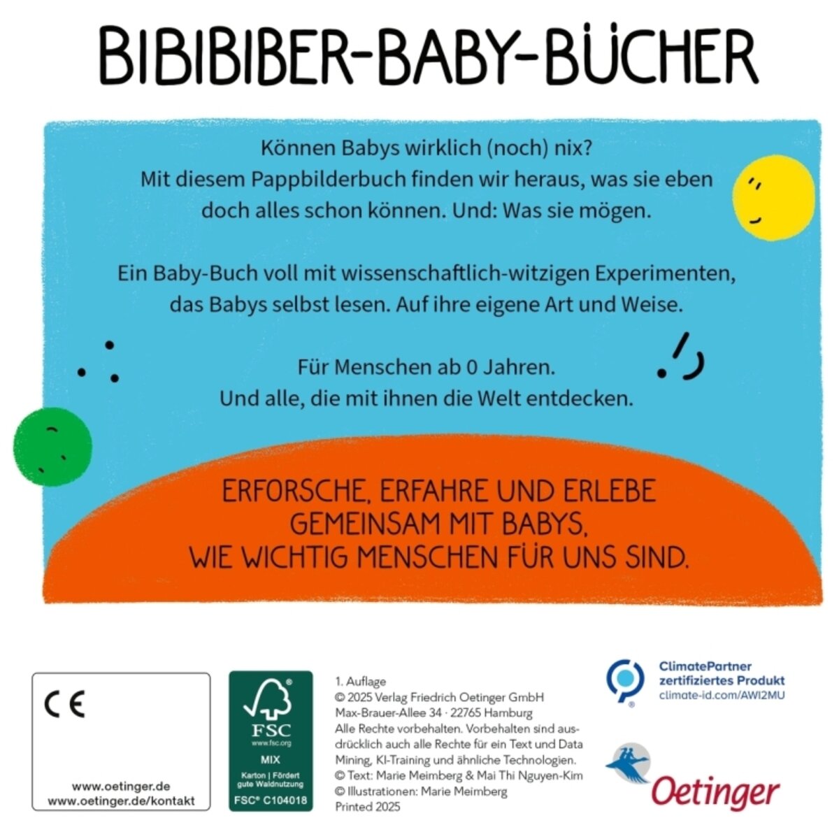 Oetinger BiBiBiber hat da mal ´ne Frage - Warum können Babys nix? Mensch & Gesicht