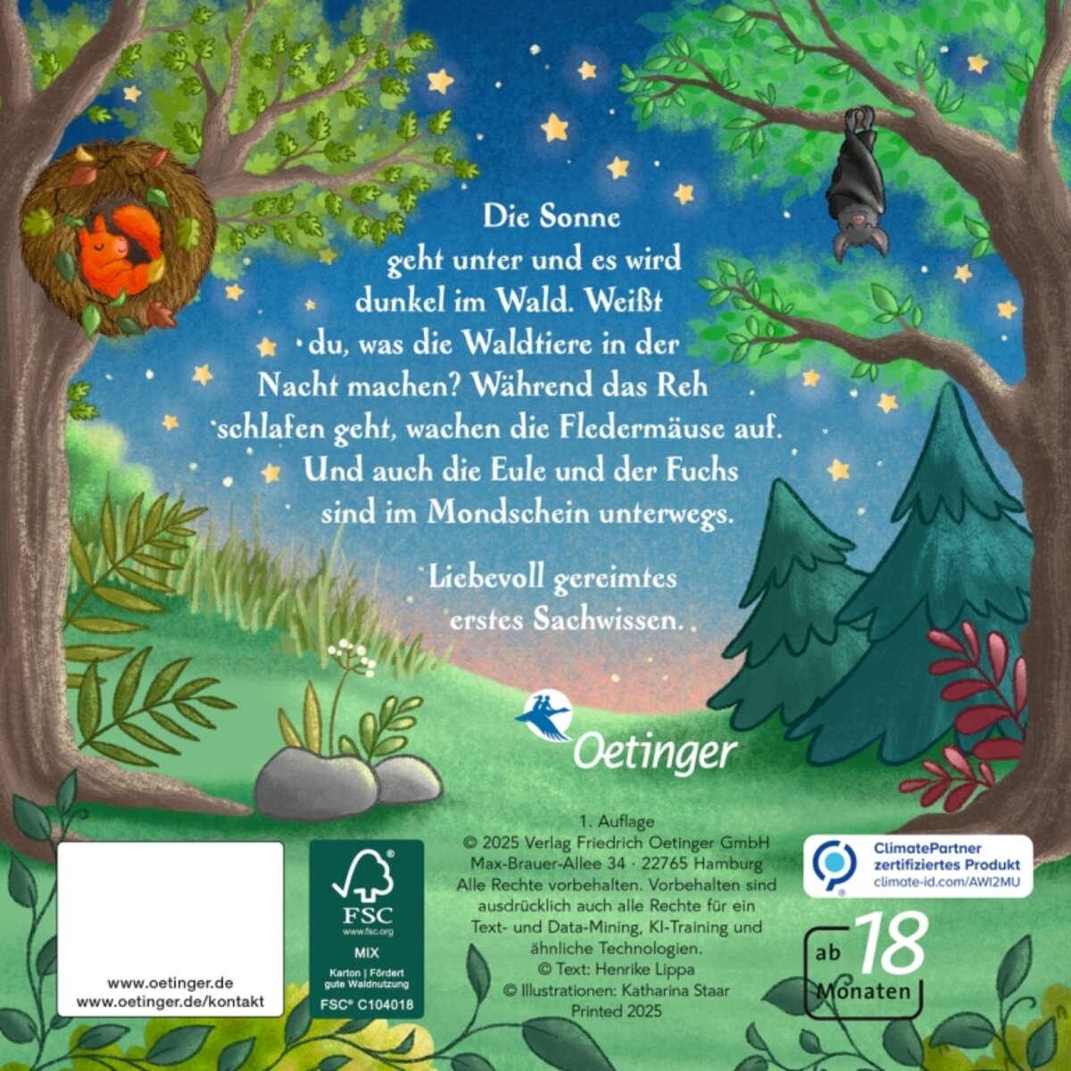 Oetinger Es wird Nacht hier im Wald