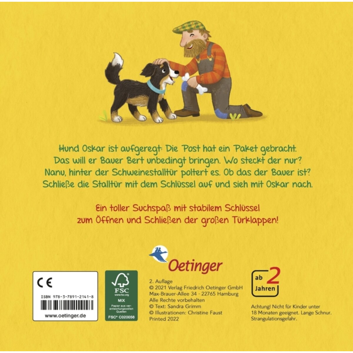 Oetinger Mein erstes Schlüsselbuch Wo ist Bauer Bert?