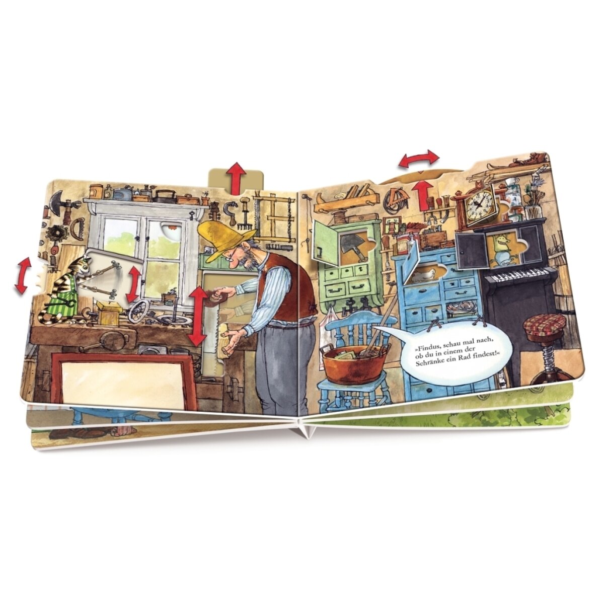 Oetinger Petterson und Findus bauen ein Auto