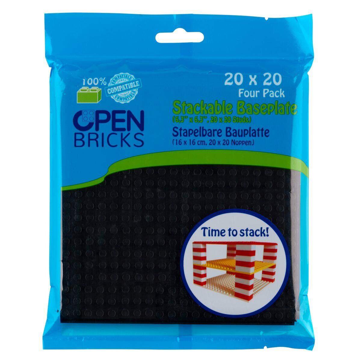 Open Bricks Baseplate 20x20 Black 4