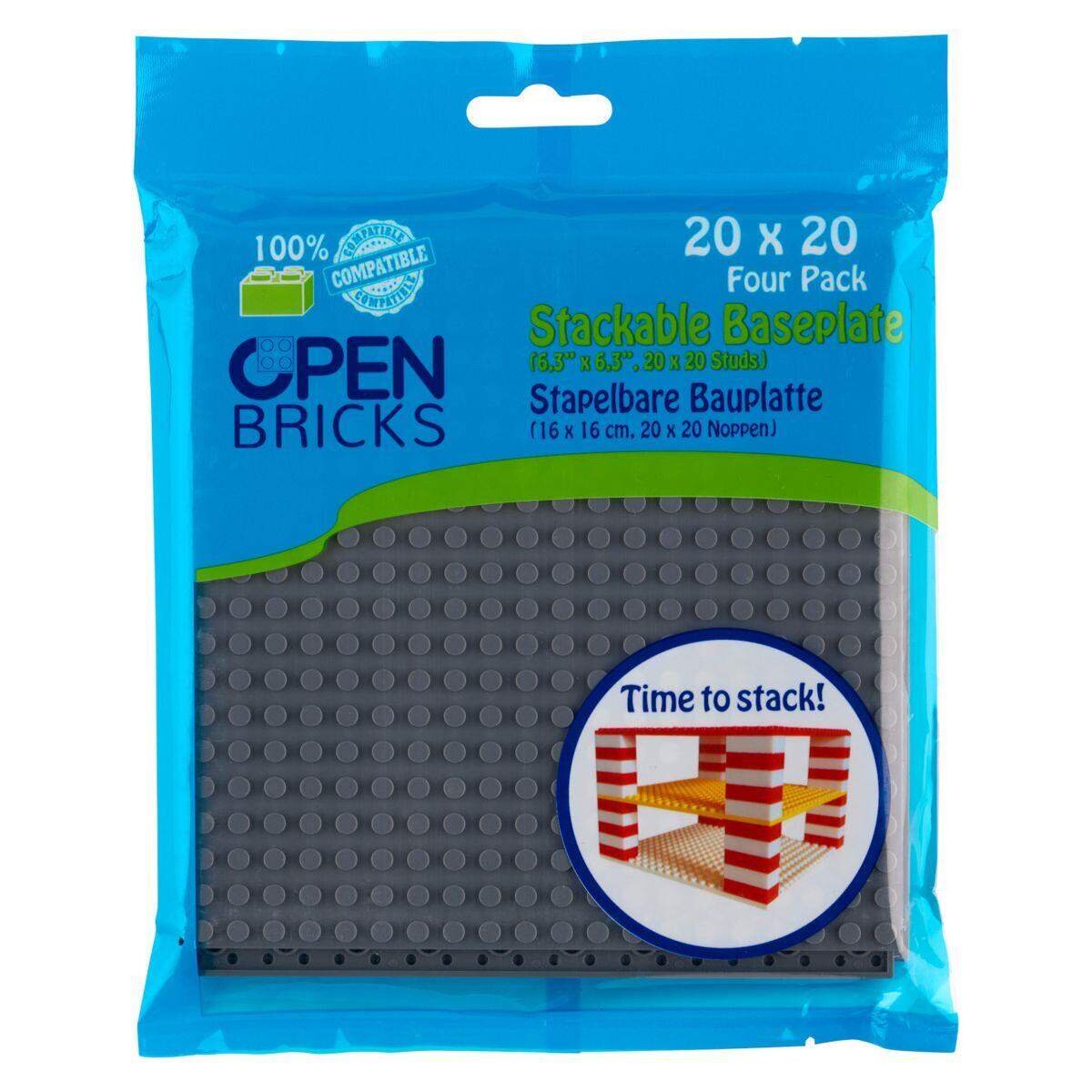 Open Bricks Baseplate 20x20 dark grey 4