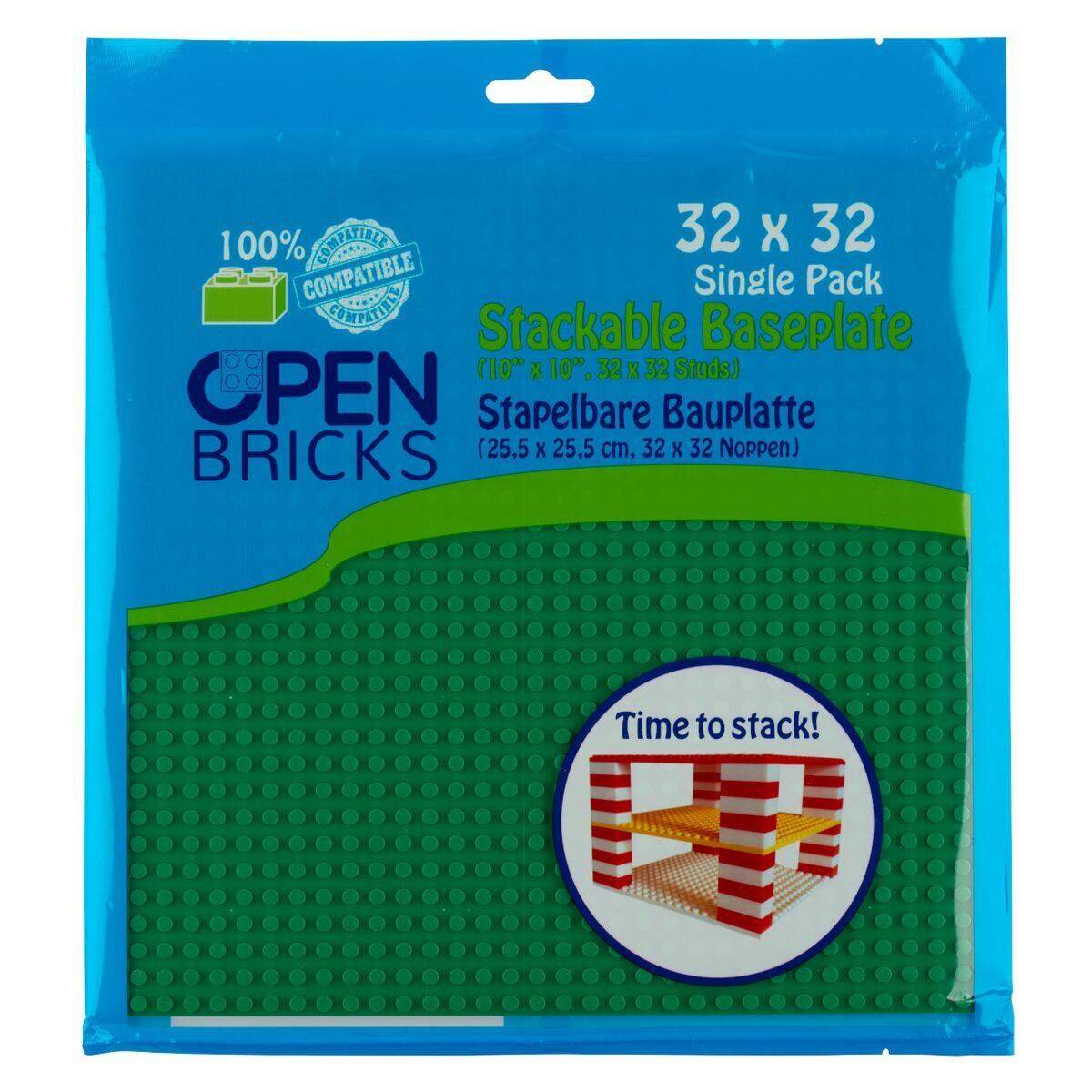 Open Bricks Baseplate 32x32 green 1