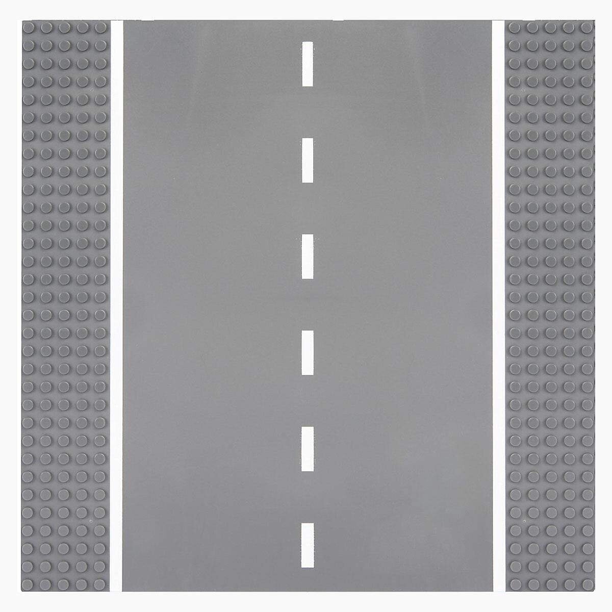 Open Bricks Straßenplatte 32x32 Gerade grey 1