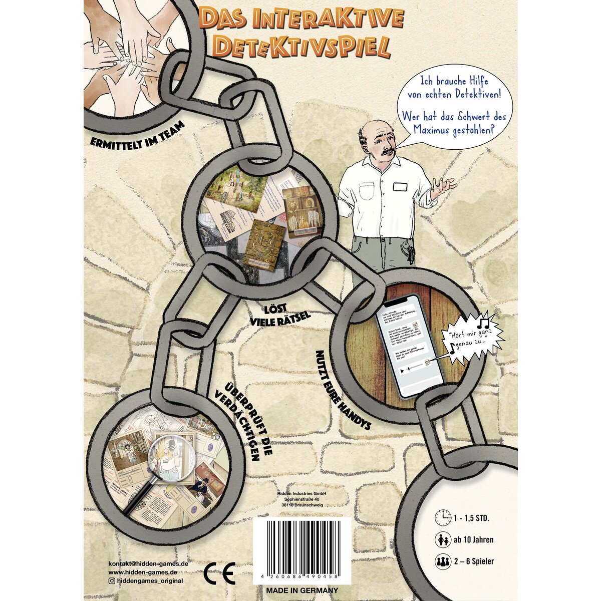 Pegasus Spiele Hidden Games Tatort: Das verschollene Schwert (Junior)