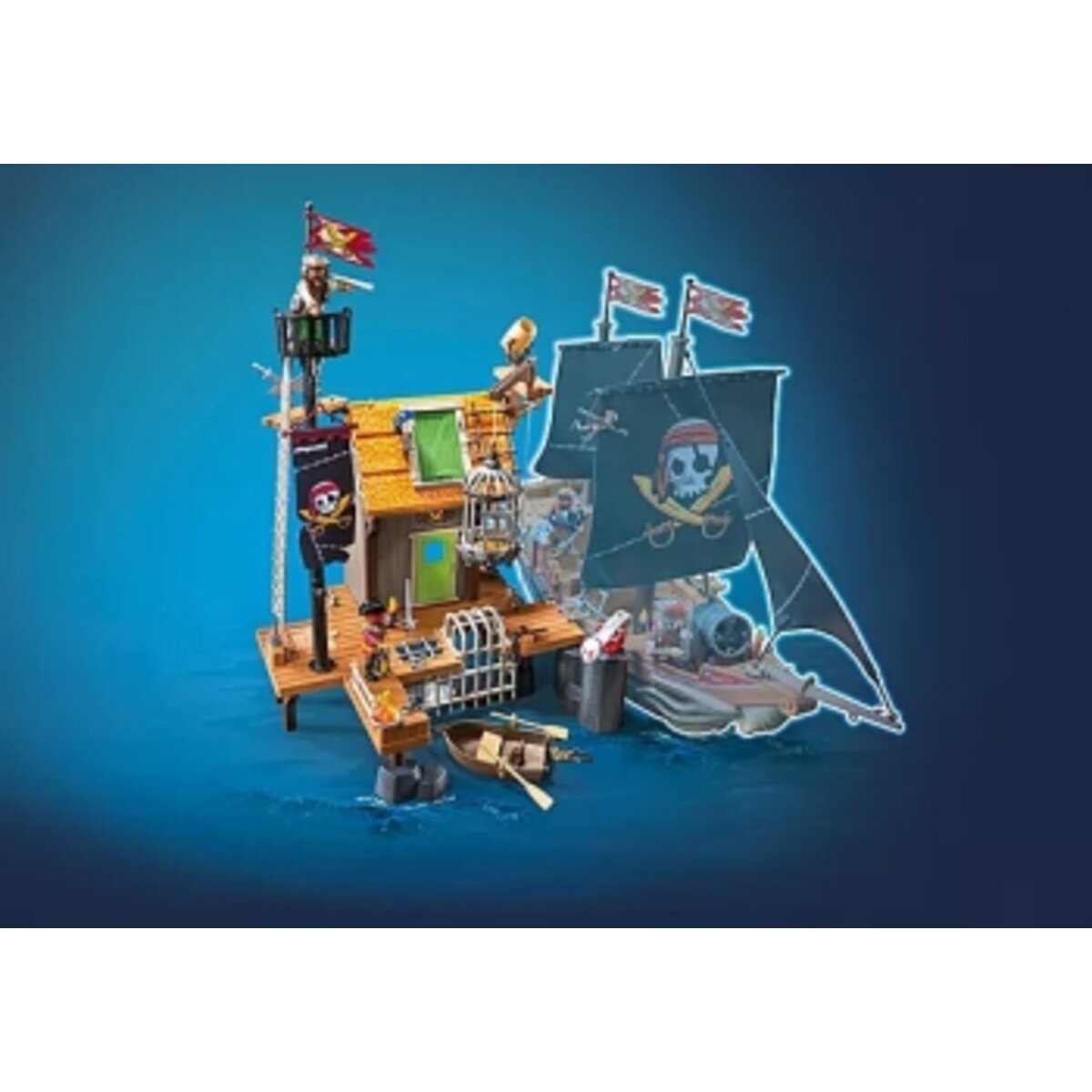 PLAYMOBIL® 71792 Pirates - Piratenhafen mit Seeräuber-Gefängnis