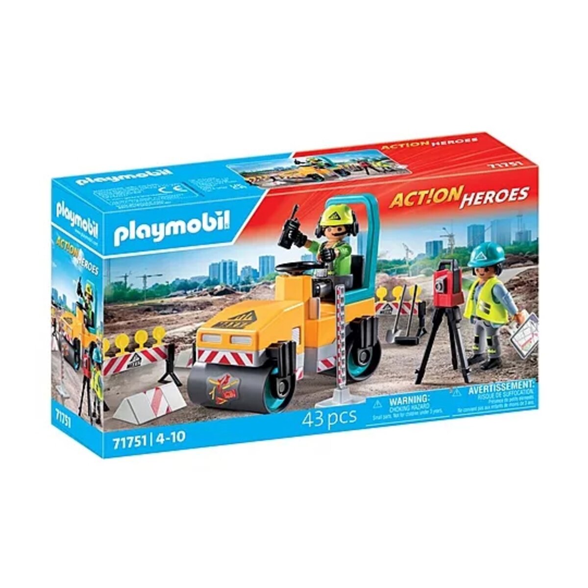 PLAYMOBIL® 71751 Act!on Heros Straßenbaustelle