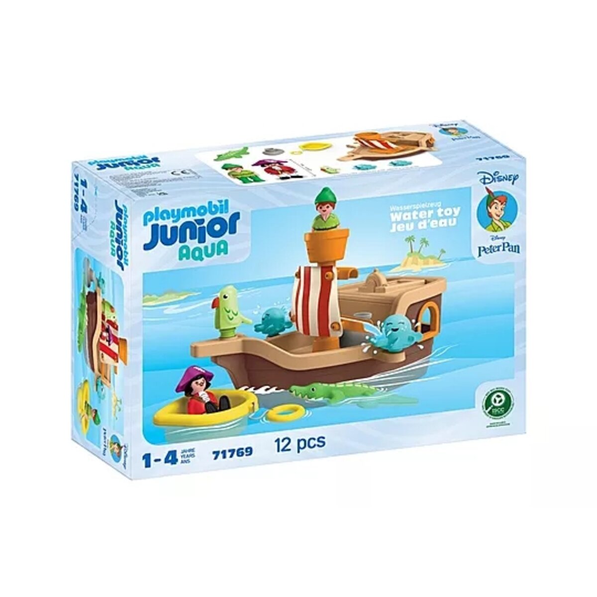 PLAYMOBIL® 71769 JUNIOR & Disney: Peter Pans Piratenschiff mit Wasserspritzspaß