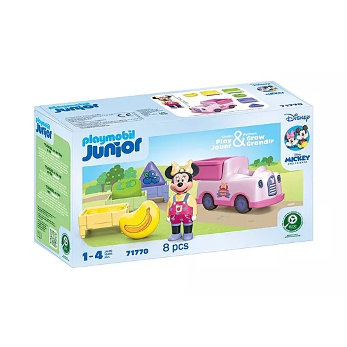 PLAYMOBIL® 71770 JUNIOR & Disney: Minnie Maus' Obst-Transporter mit Sortierspaß