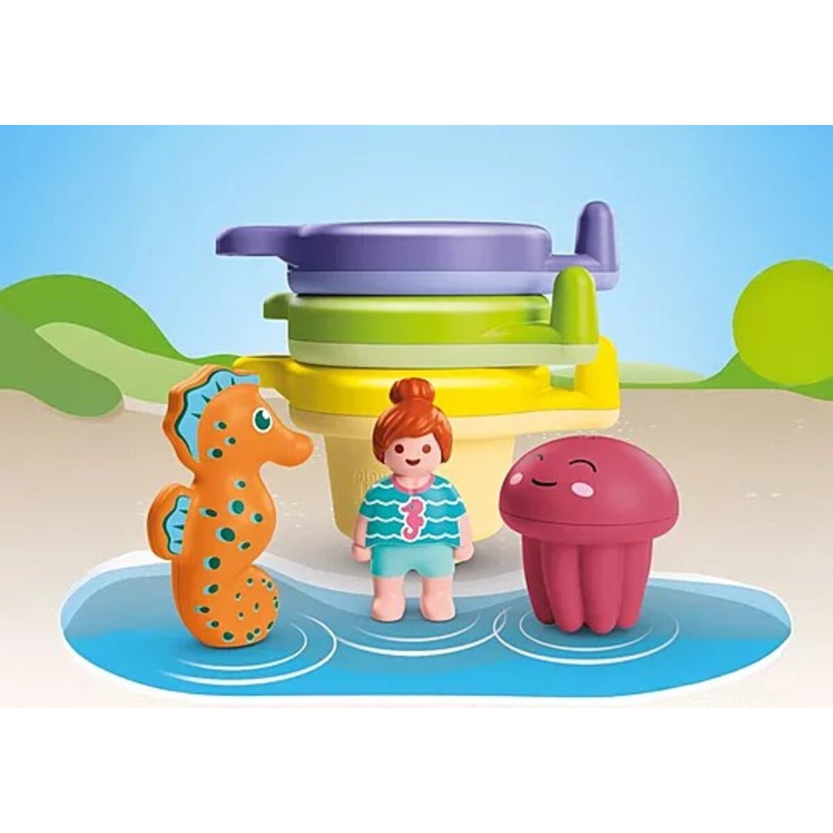 PLAYMOBIL® 71776 JUNIOR AQUA: Schwimmbecher mit Wasserspaß