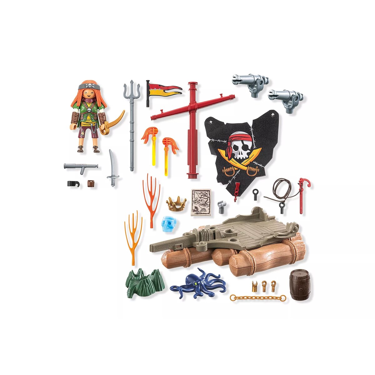 PLAYMOBIL® 71794 Pirates Schatzbergung auf Piratenfloss