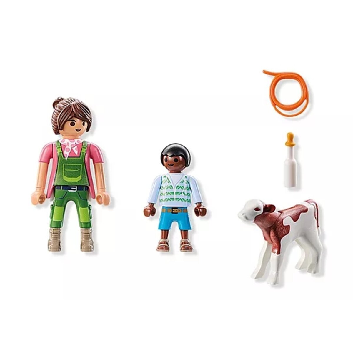 PLAYMOBIL® 71803 DuoPack Bäuerin mit Kind und Kalb