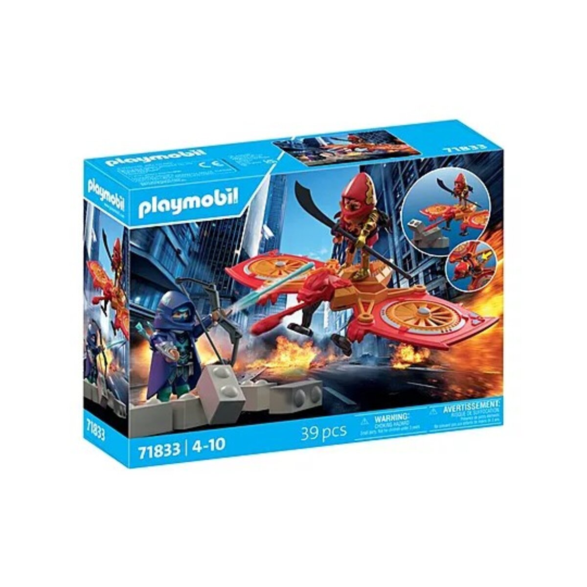 PLAYMOBIL® 71833 Heroes Superhelden-Drohne gegen bösen Ninja