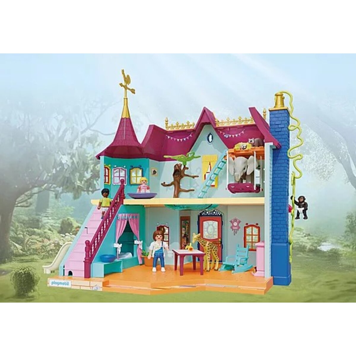 PLAYMOBIL® 71852 Animals & Friends Kunterbunte Tiervilla