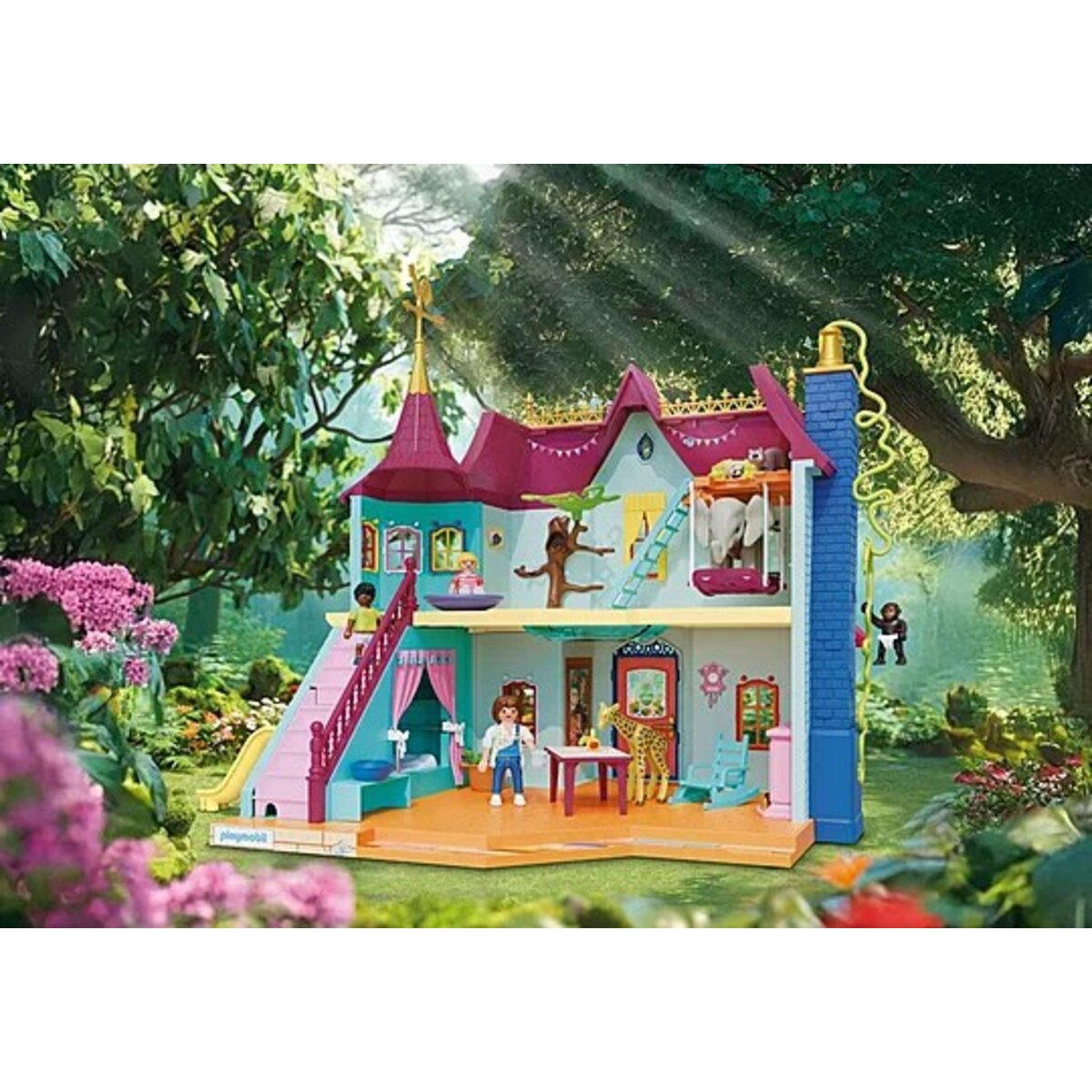 PLAYMOBIL® 71852 Animals & Friends Kunterbunte Tiervilla