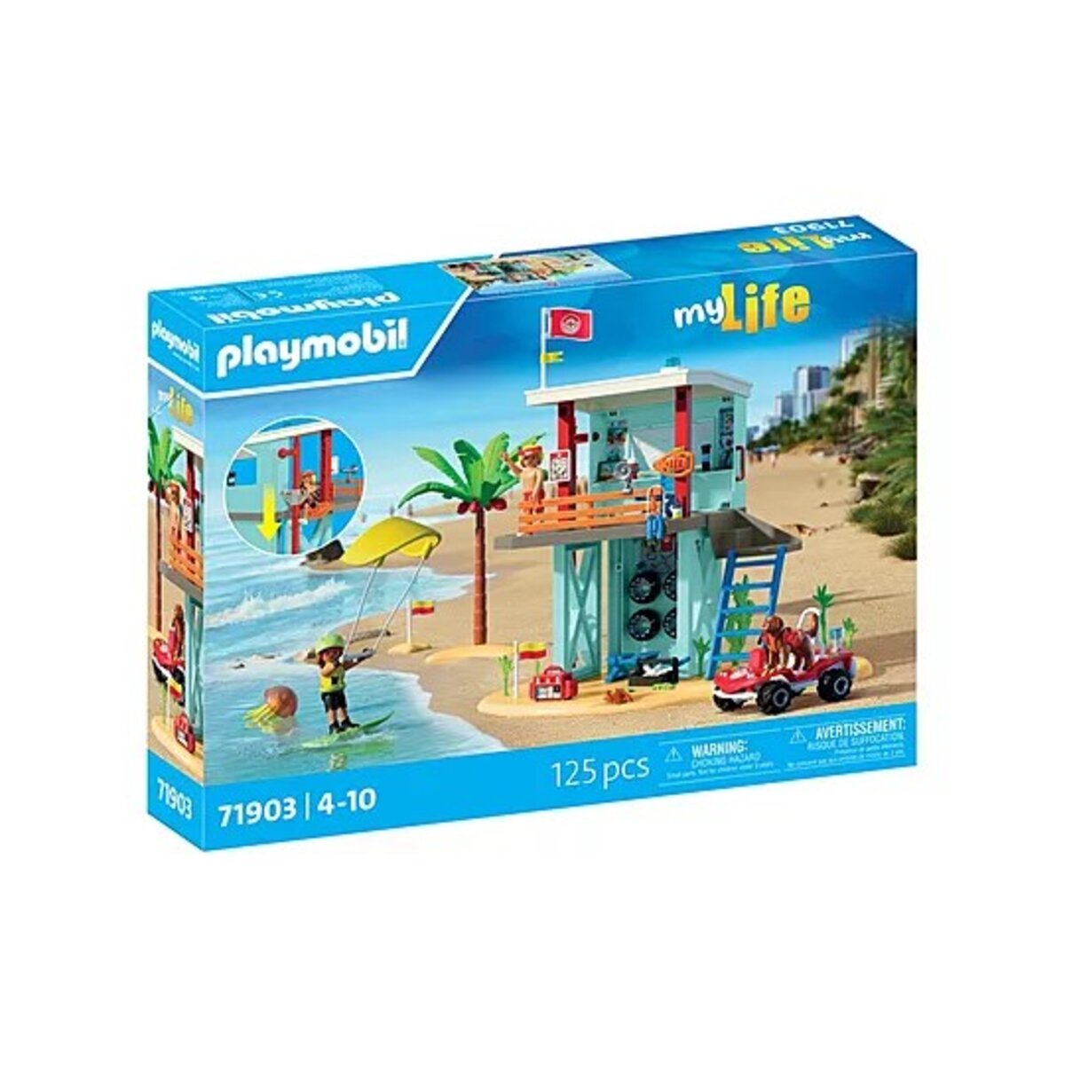 PLAYMOBIL® 71903 DLRG Rettungsturm mit Quad-Werkstatt