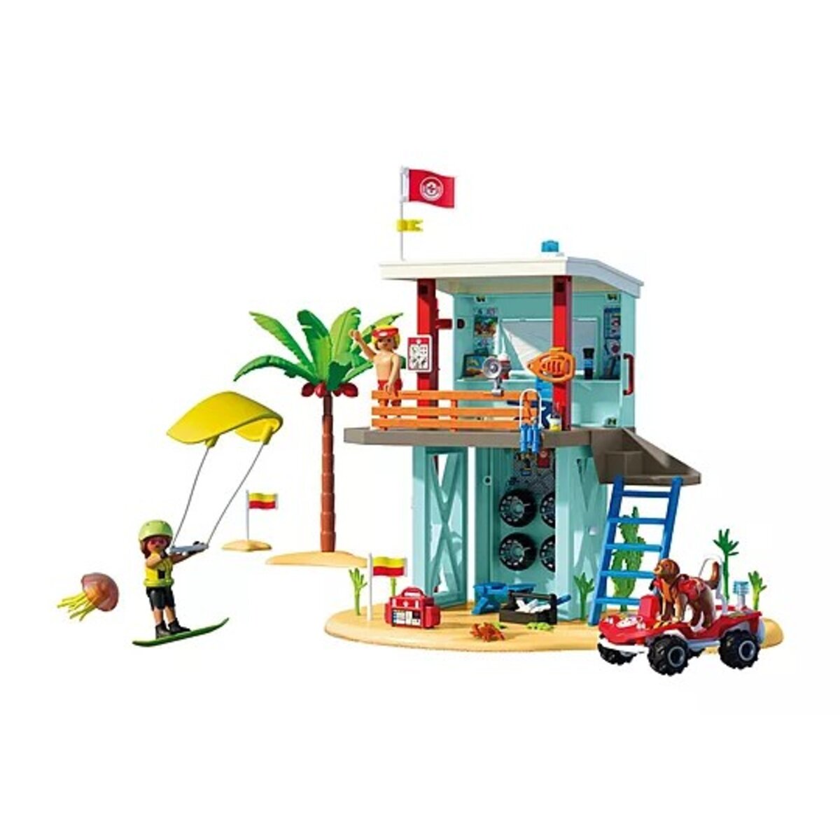 PLAYMOBIL® 71903 DLRG Rettungsturm mit Quad-Werkstatt