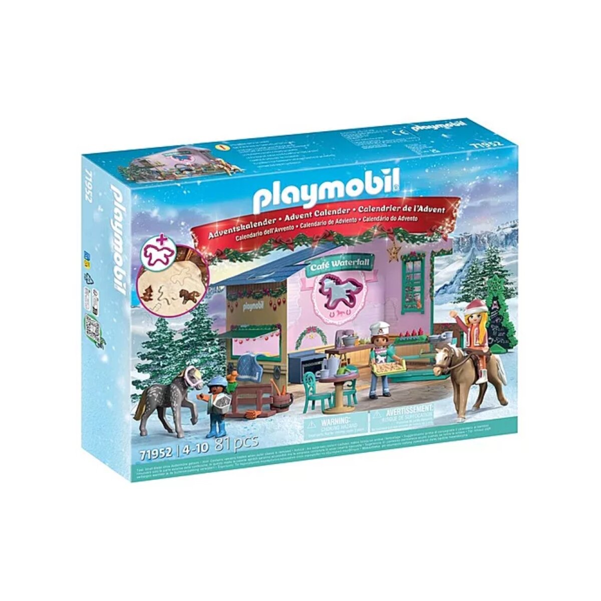 PLAYMOBIL® 71952 Horses of Waterfall Adventskalender: Weihnachtsbacken im Reitercafé