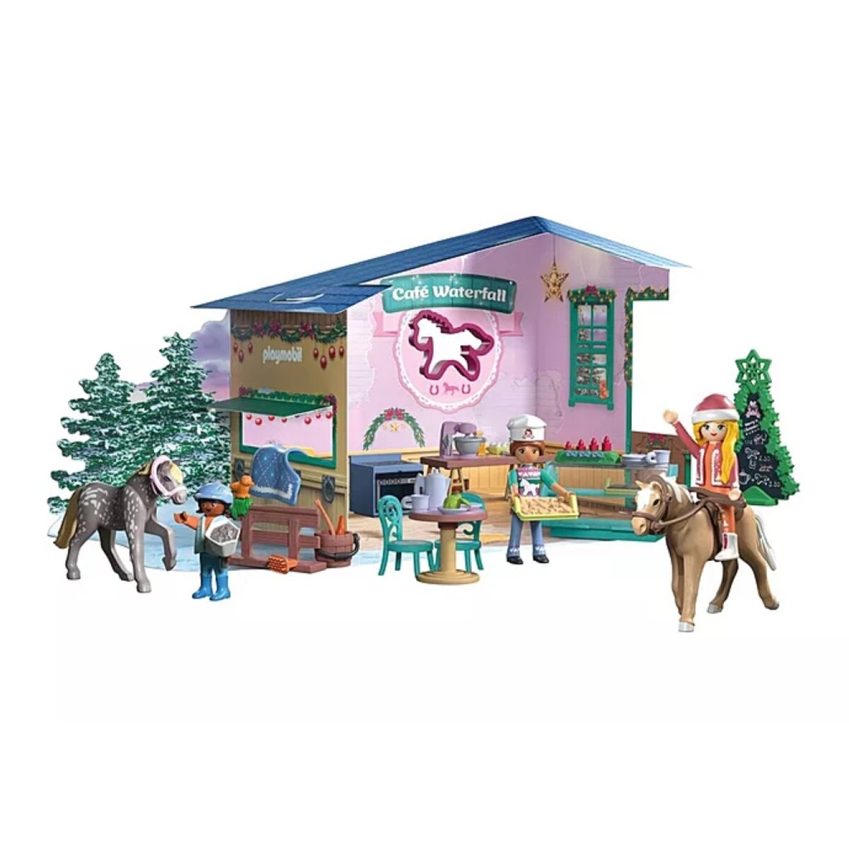 PLAYMOBIL® 71952 Horses of Waterfall Adventskalender: Weihnachtsbacken im Reitercafé