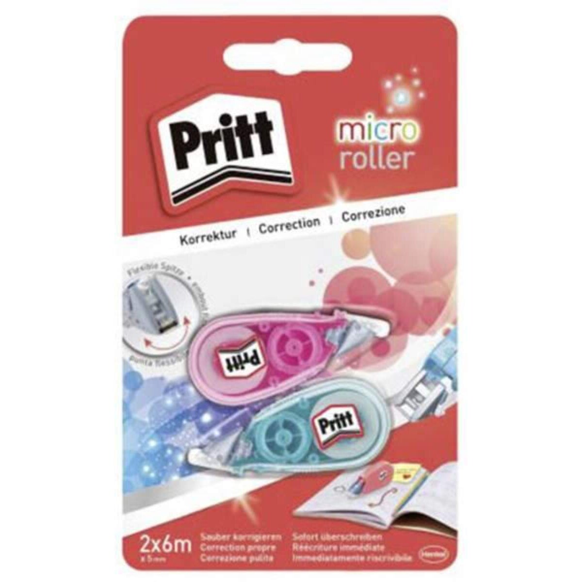 Pritt Korrektur Micro Roller 2er , 5mm x 6m