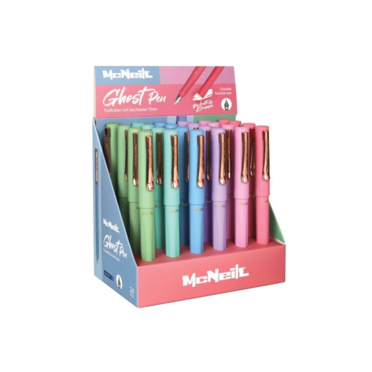 Radierbarer Füller Ghost Pen Pastell, 6 Farben sortiert