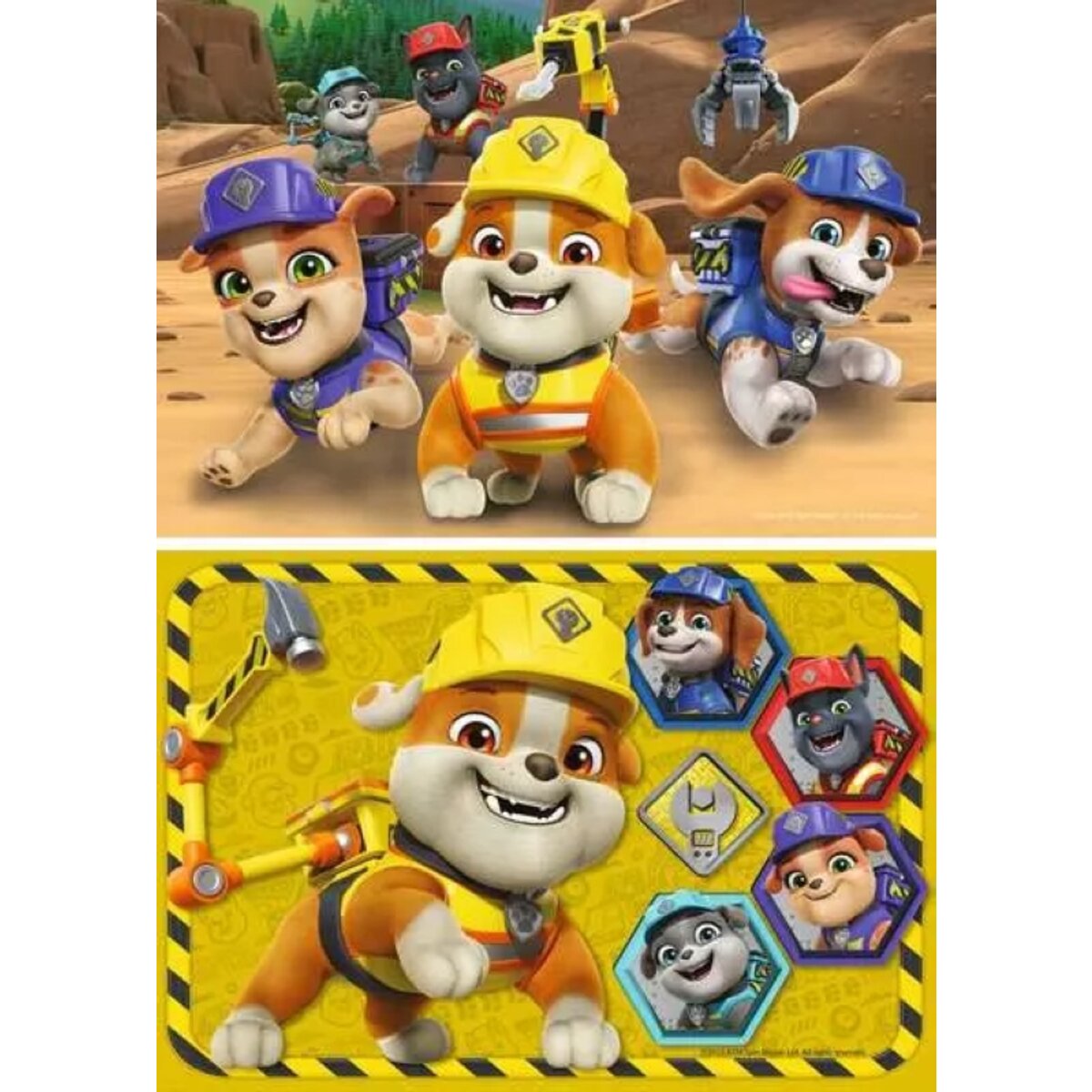 Ravensburger 2 Kinderpuzzle 12 Teile Bulldoge Rubble und sein Team 28 x 19 x 4 cm