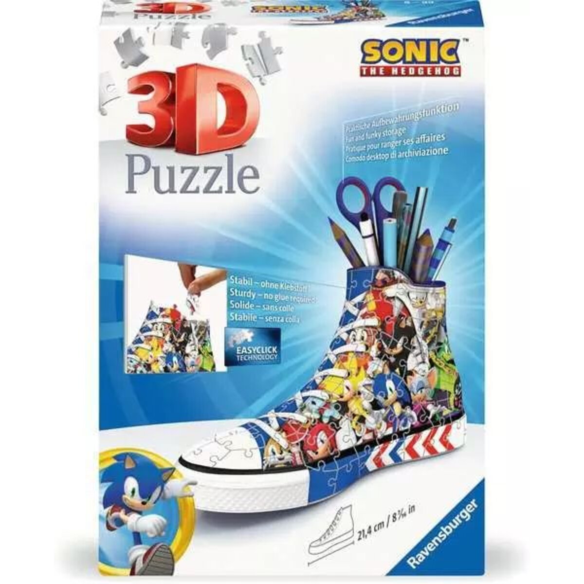 Ravensburger 3D Puzzle - Sneaker Sonic the Hedgehog, 112 Teile