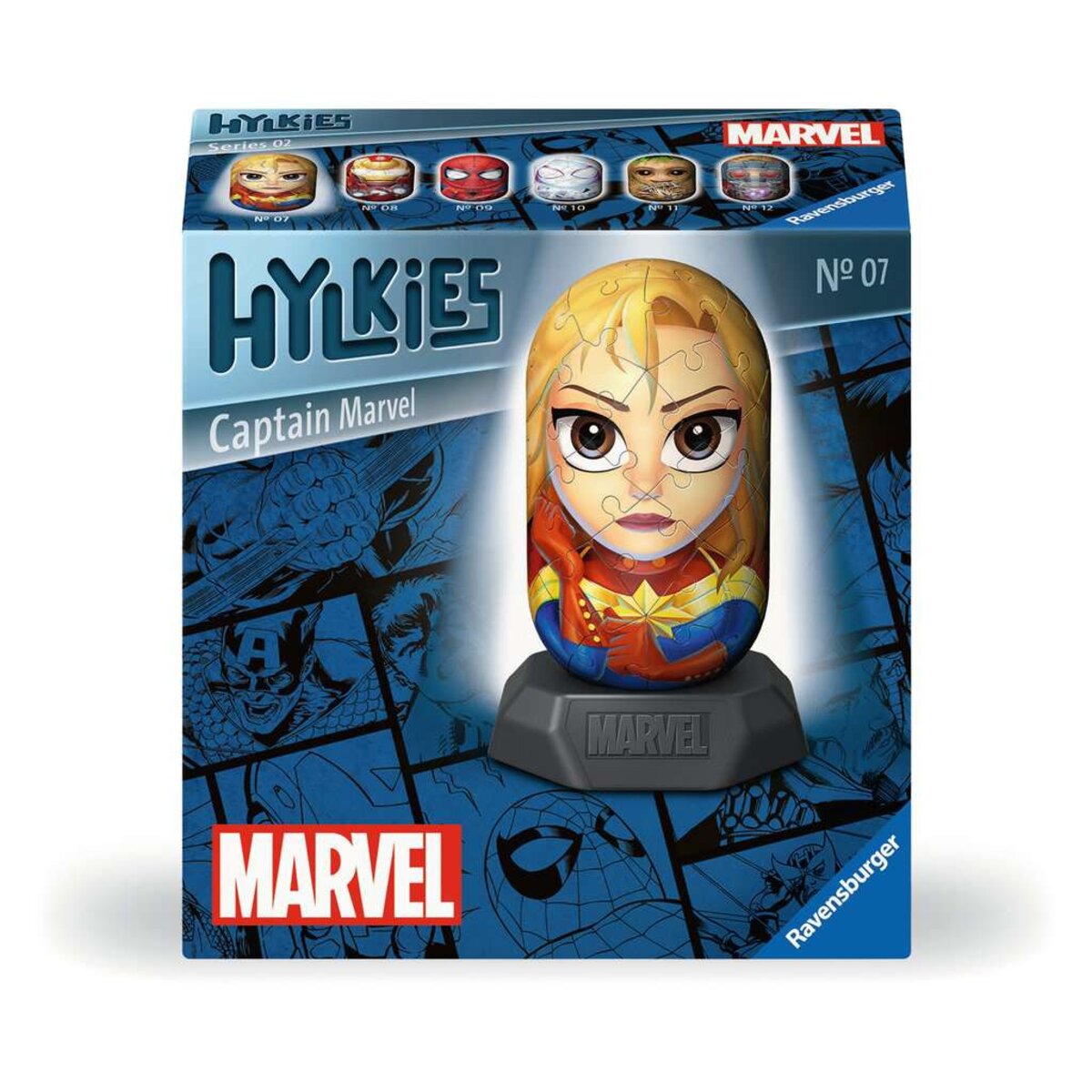 Ravensburger 3D Puzzle - Hylkies Marvel #07 Captain Marvel, 54 Teile
