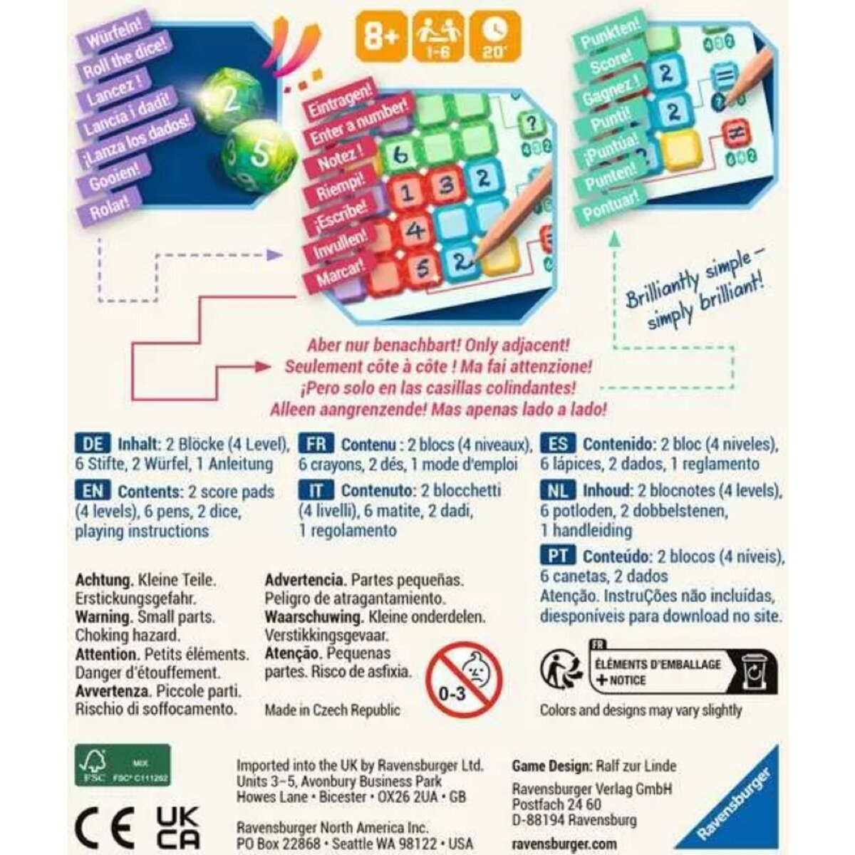 Ravensburger Brilliant Ralf zur Linde Würfelspiel