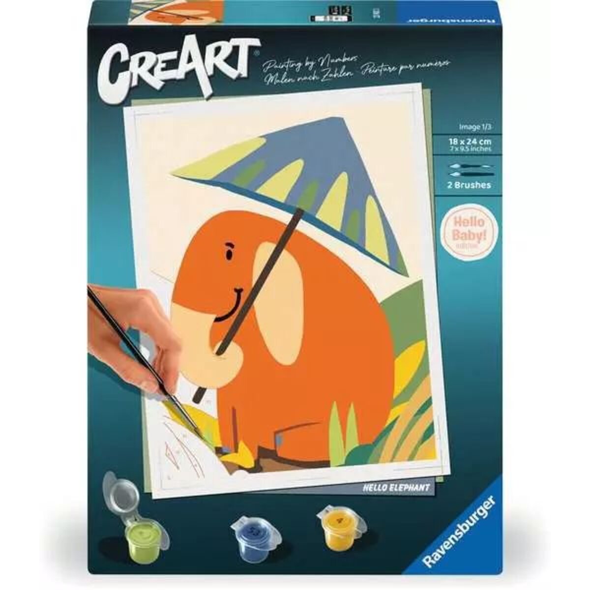 Ravensburger CreArt Malen nach Zahlen - Hello Elefant