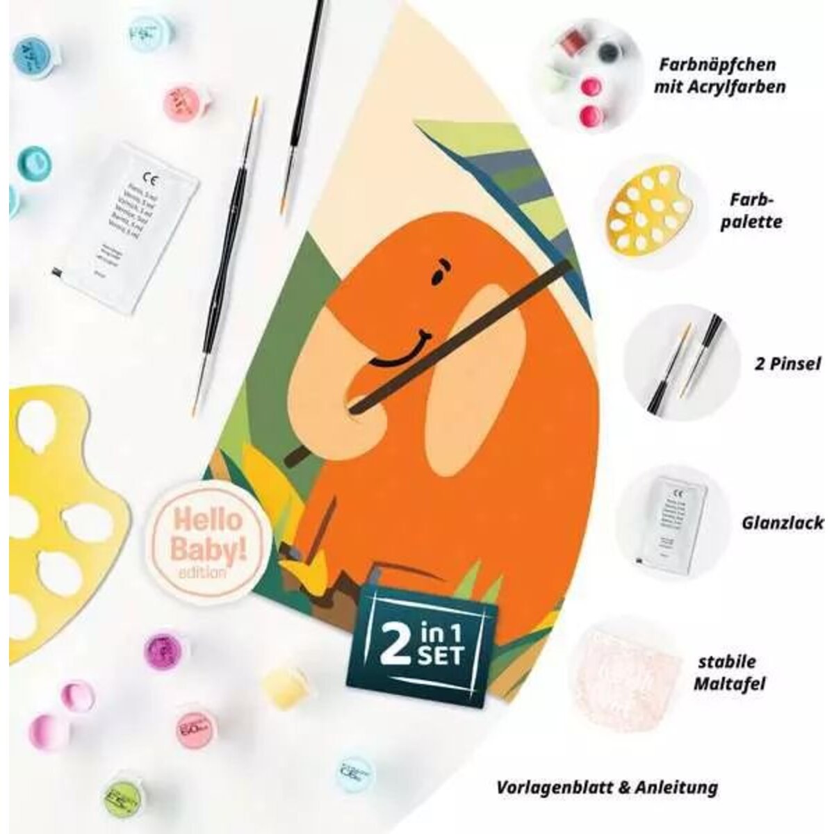 Ravensburger CreArt Malen nach Zahlen - Hello Elefant