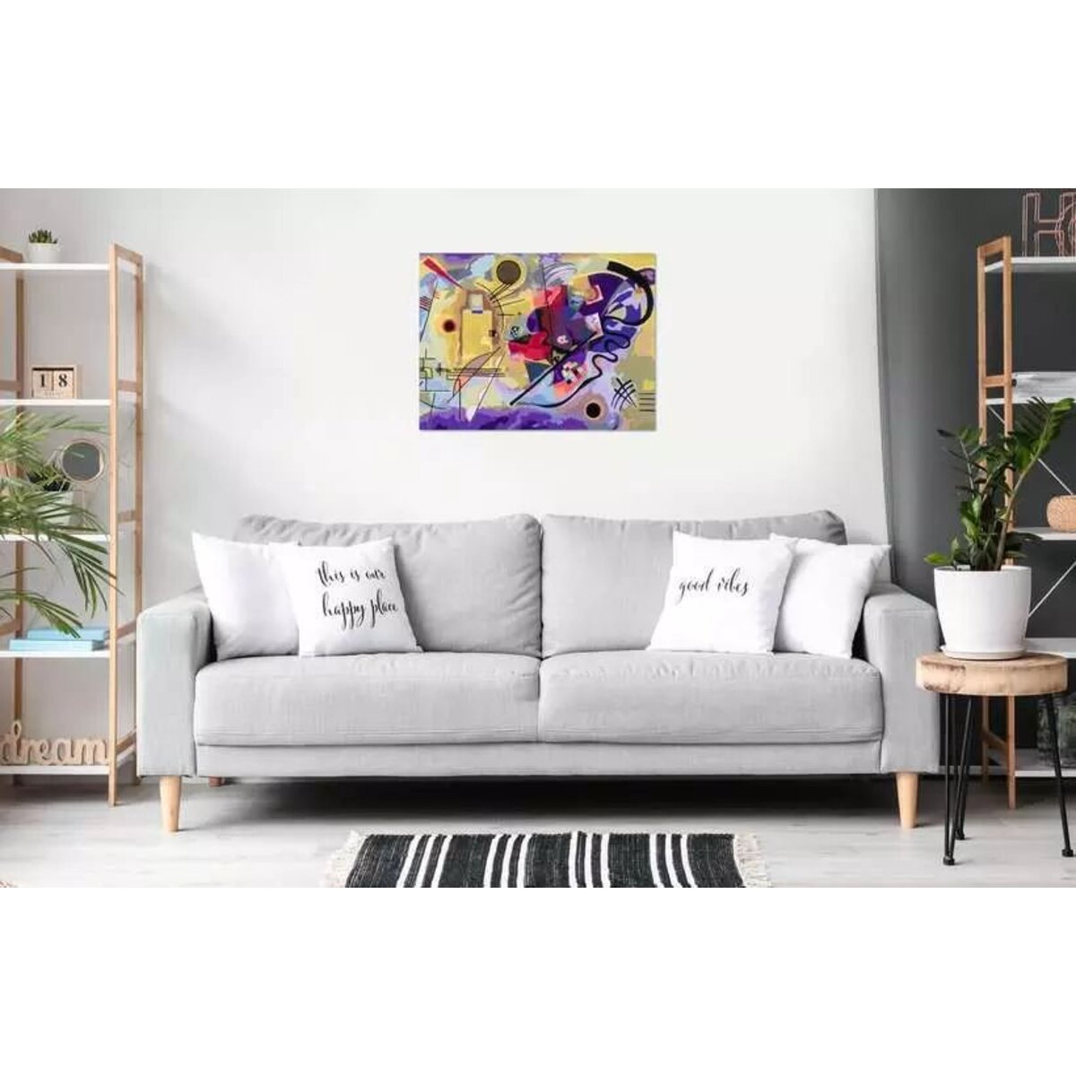 Ravensburger CreArt Malen nach Zahlen - Leinwand ART Collection: Gelb, Rot, Blau (Kandinsky)