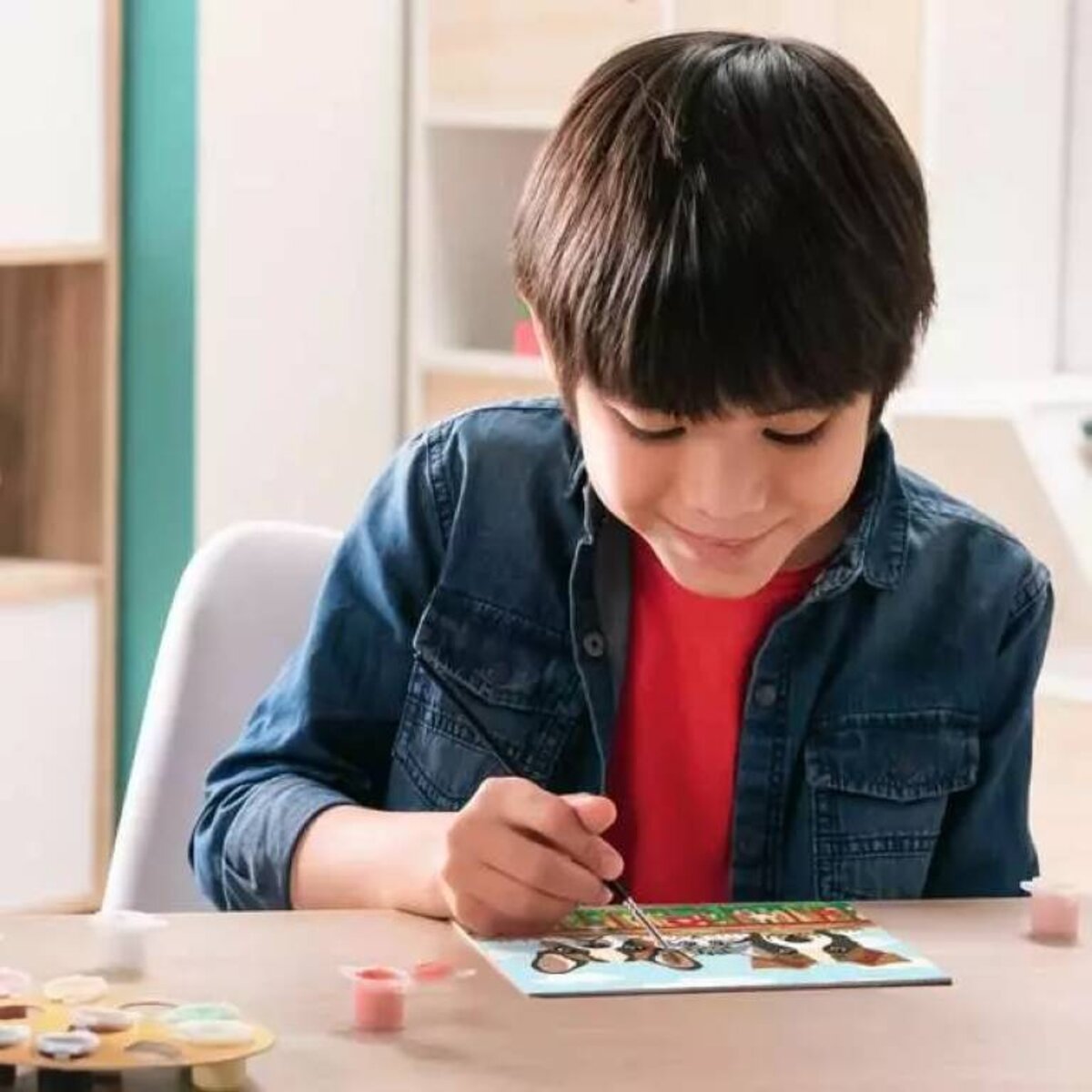 Ravensburger CreArt Malen nach Zahlen Hunde und Katze