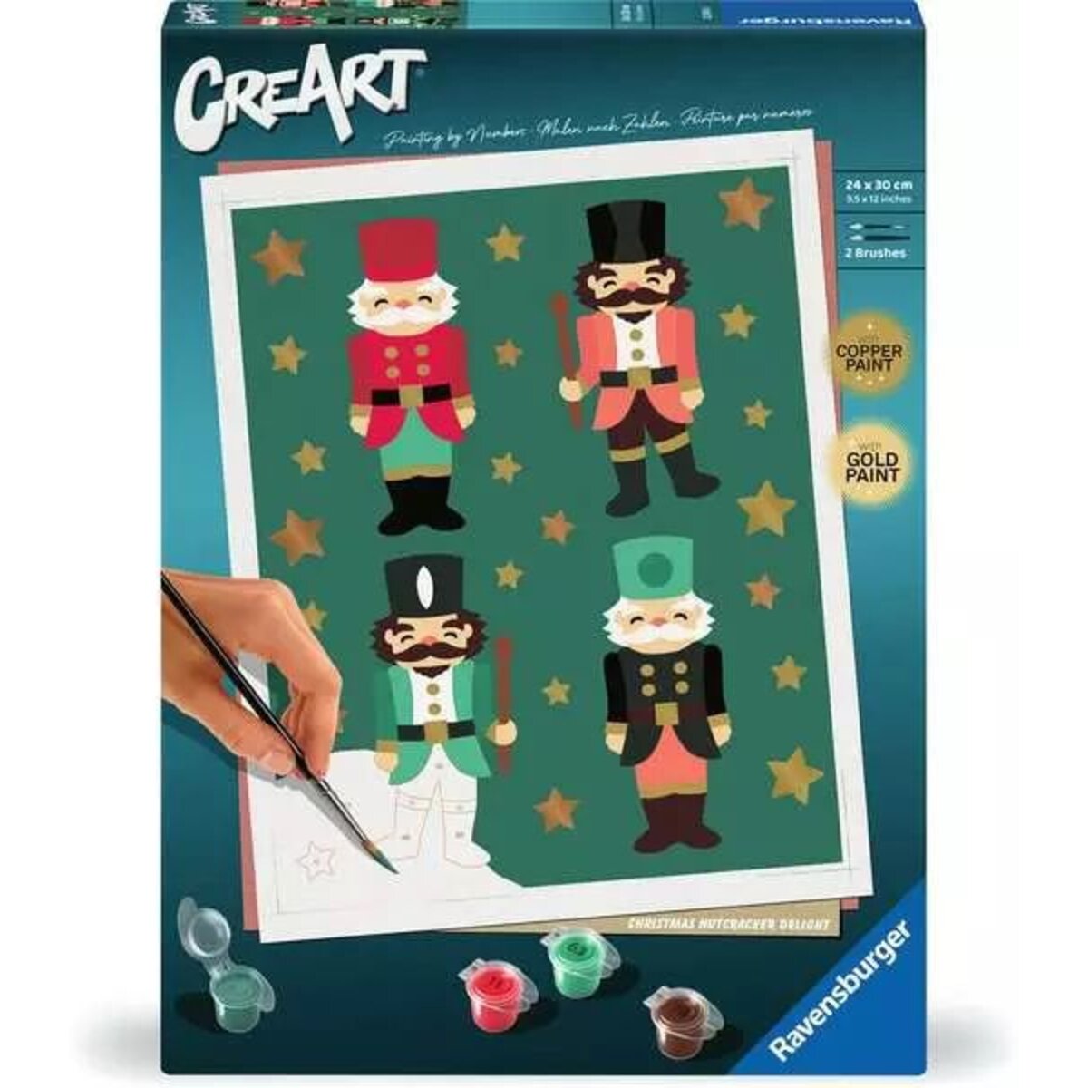 Ravensburger CreArt Malen nach Zahlen - Christmas Nutcracker Delight