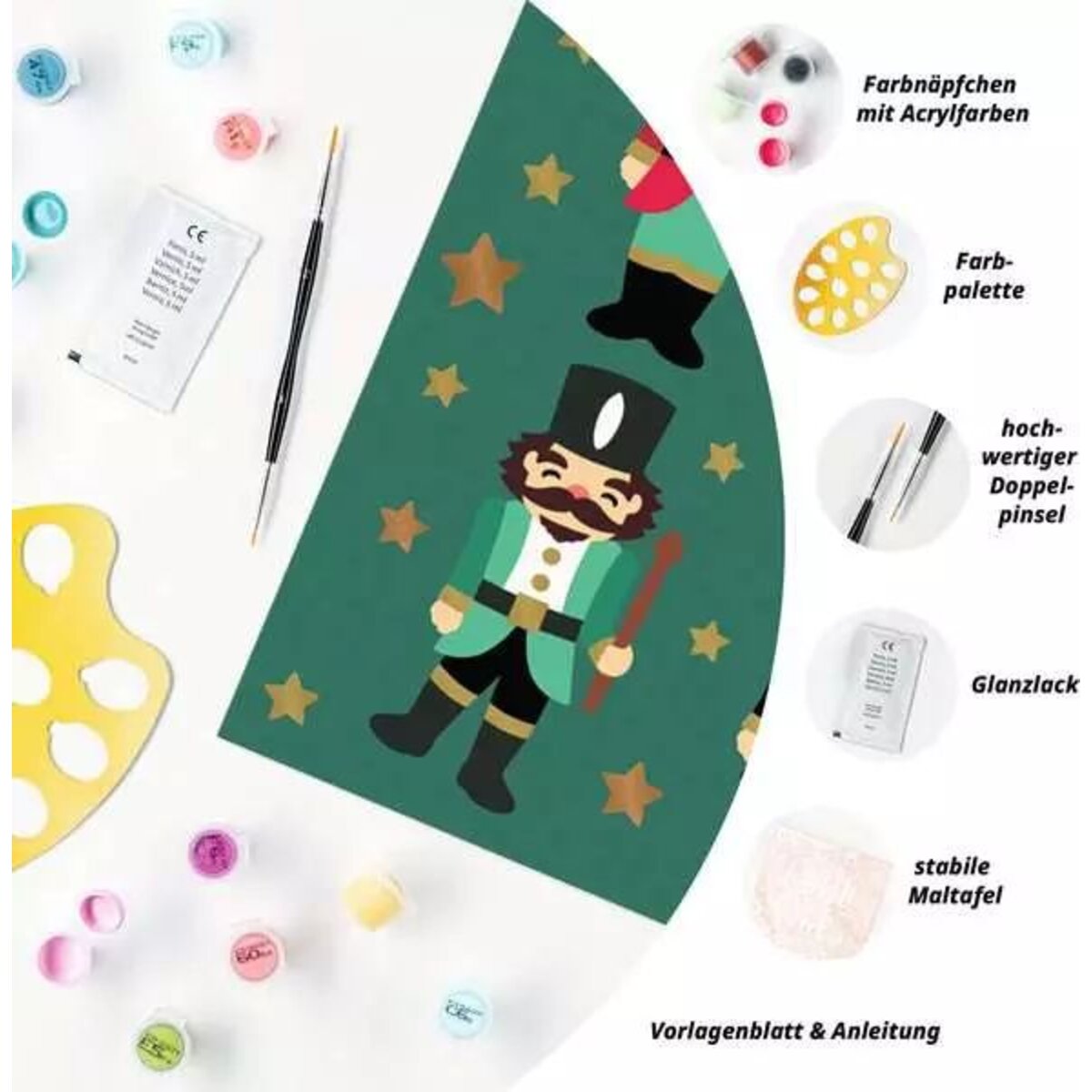 Ravensburger CreArt Malen nach Zahlen - Christmas Nutcracker Delight