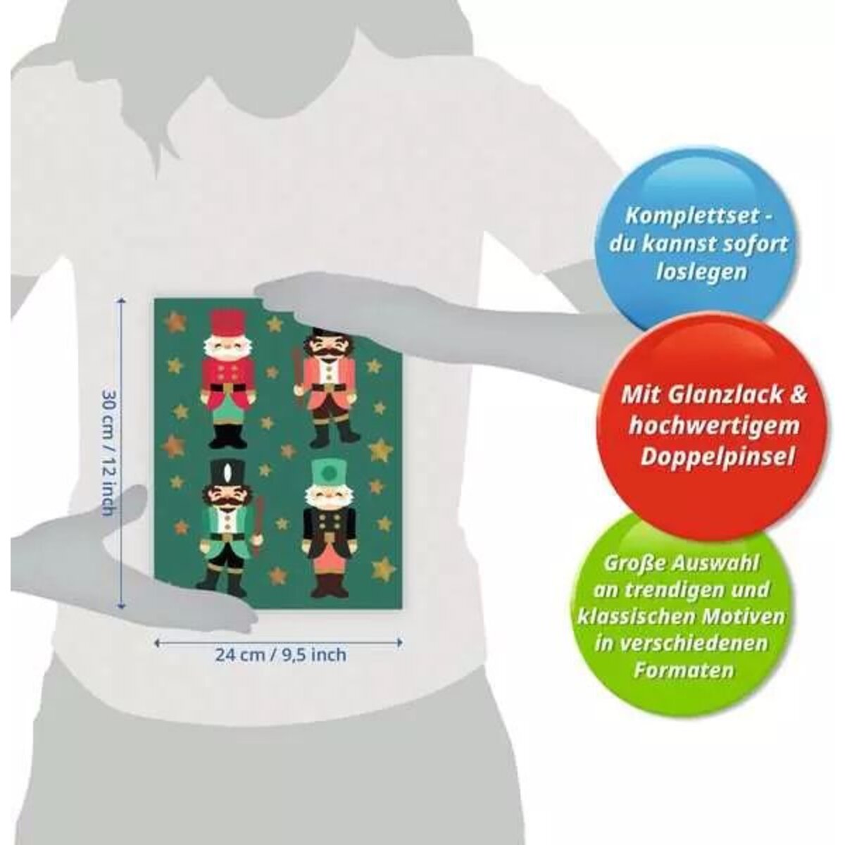 Ravensburger CreArt Malen nach Zahlen - Christmas Nutcracker Delight