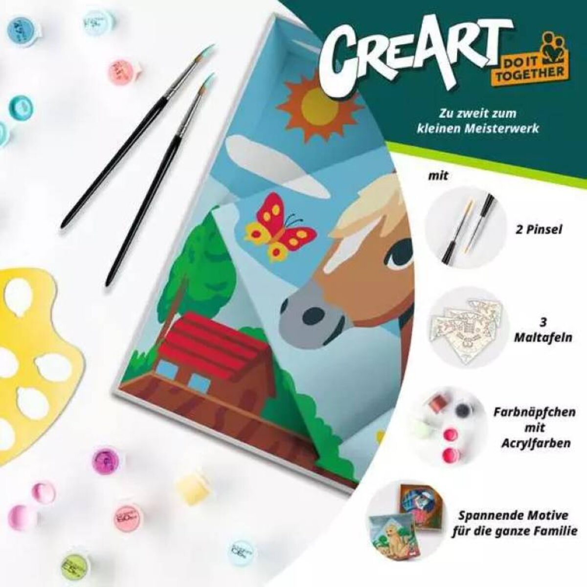 Ravensburger CreArt Malen nach Zahlen Pferde