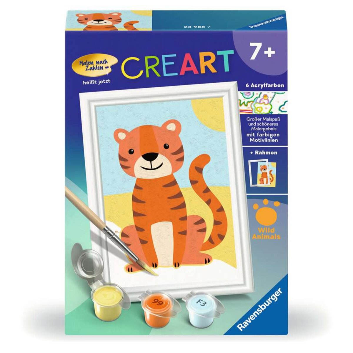 Ravensburger CreArt Malen nach Zahlen Kleiner Tiger
